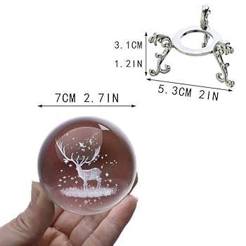 Amazon.co.jp: H&D HYALINE & DORA 3Dクリスタルボール レーザー